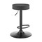 Armen Living Dax Backless Dark Gray Faux Leather Adjustable Height Bar Stool LCDXBABLGR - alternate 1